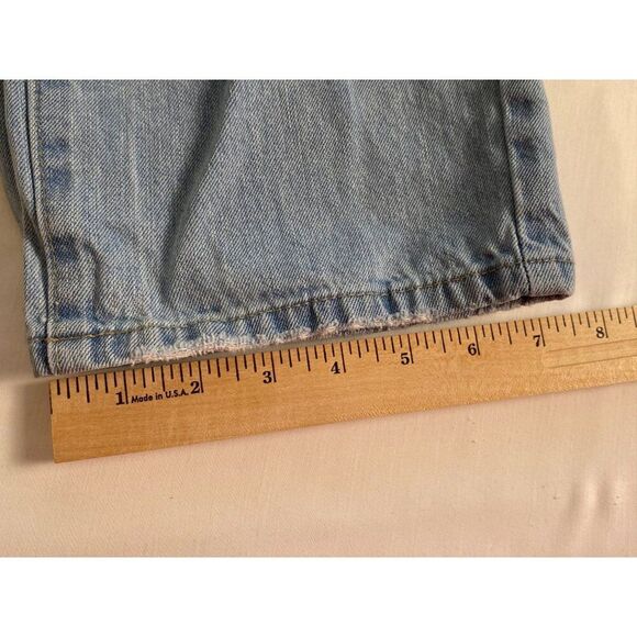 Blue Spice Premium Jeans Women 11 Distressed Denim Ripped Knee Light Wash Casual - Picture 10 of 10